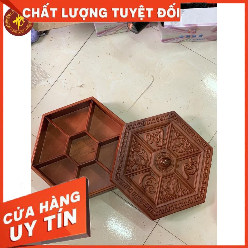 Khay đựng bánh kẹo tết bằng gỗ thiết kế cao cấp