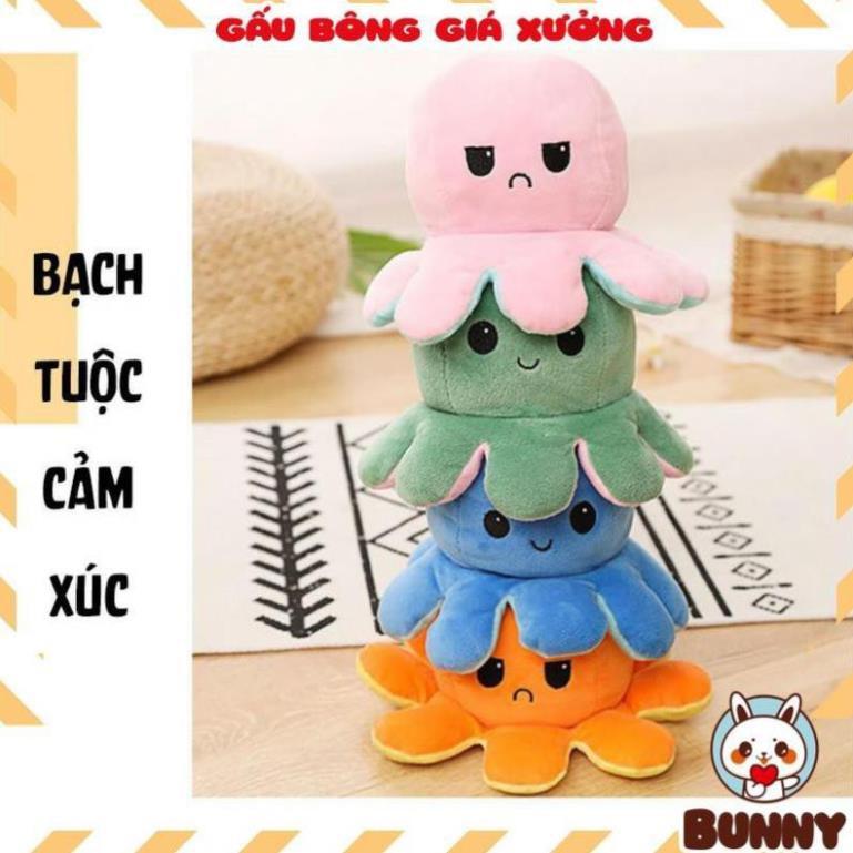 Gấu Bông Bạch Tuột Cảm Xúc 2 Mặt Hàng Cao Cấp 20cm