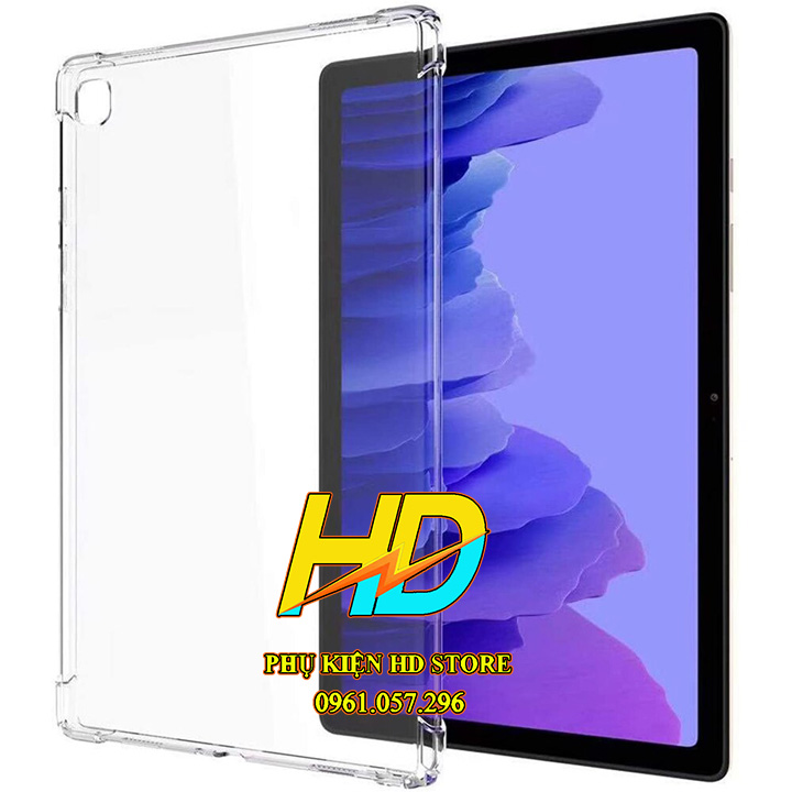 Ốp Lưng Chống Sốc Cho Samsung Tab A7 2020 10.4 inch T500/T505 Dẻo Silicon trong Suốt Có Gờ Bảo vệ Camera
