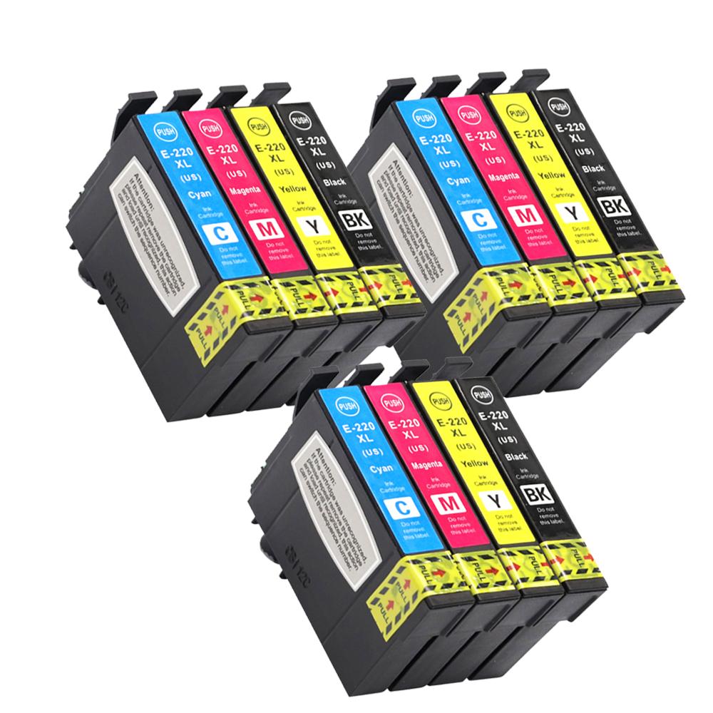 220 220XL T220 Hộp Mực Tương Thích Cho Epson XP-320 XP-420 XP-424 WF-2630 WF-2650 WF-2660 WF-2750 WF-2760
