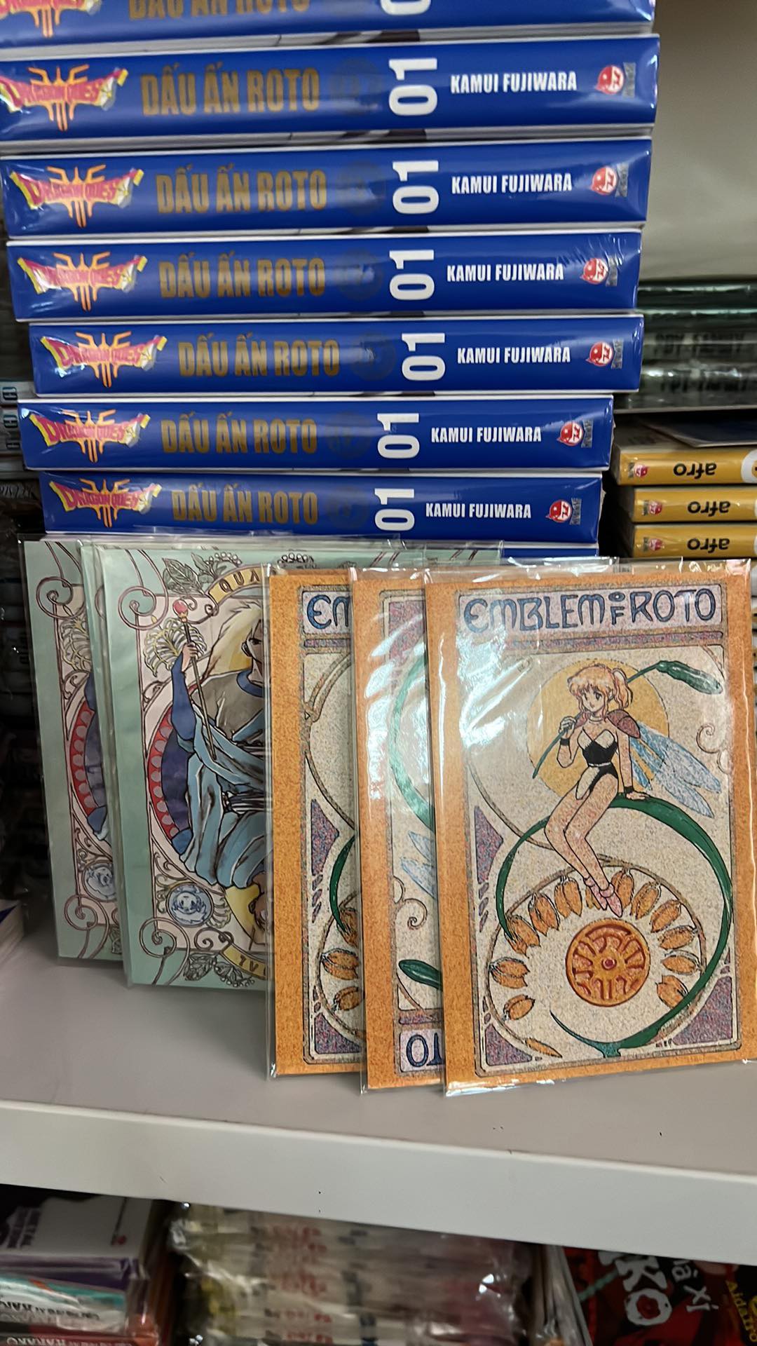 Truyện - Dragon Quest - Dấu Ấn Roto - Perfect Edition - Trọn Bộ 15 Tập Tăng kèm 3 card 3 màu - Kamui Fujiwara &amp; Chiaki Kawamata - NXB Kim Đồng