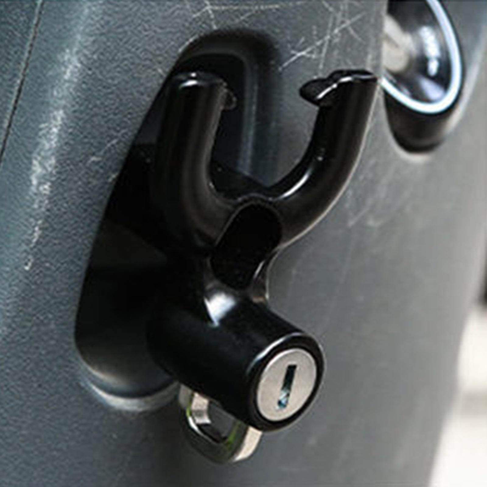Motorcycle Lock Hook Waterproof Anti Rust Easy Installation Universal