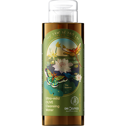 Nước tẩy trang DrCeutics Ultra-Mild Olive Cleansing Water (310ml/500ml) - Hàng chính hãng