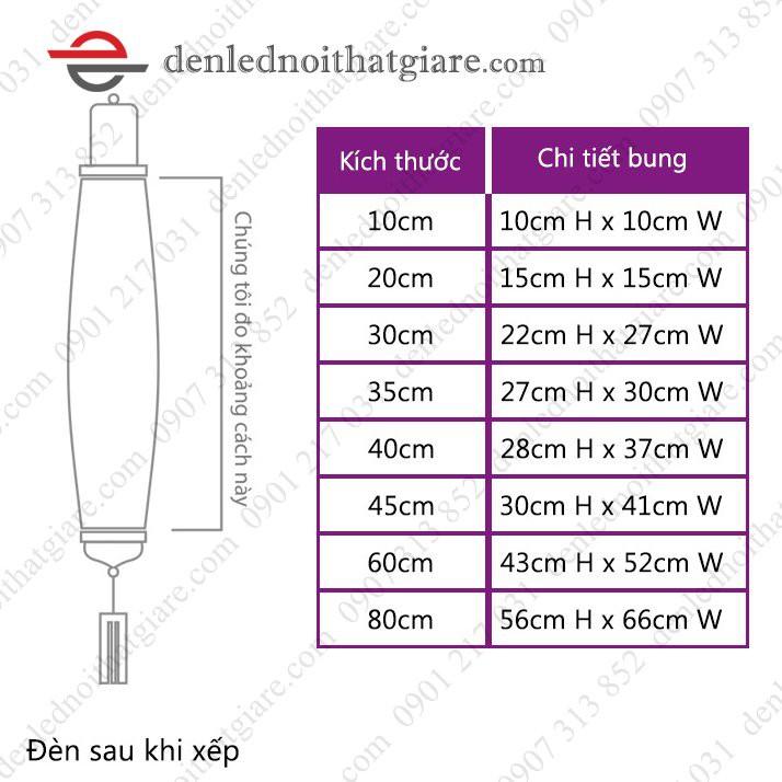 Đèn lồng HỘI AN vải lụa 10cm kiểu Tròn 100E10