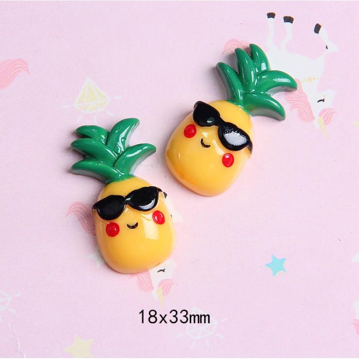 HN * Charm mô hình hoa quả trang trí vỏ điện thoại, kẹp tóc, DIY