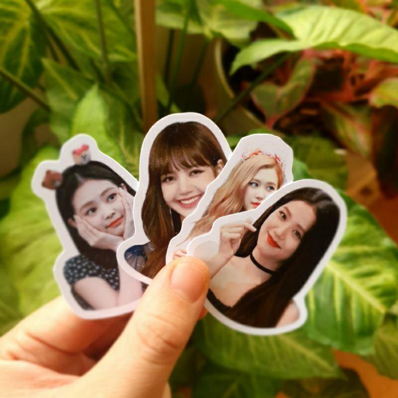 Bộ sticker nhóm hạc Blackpink chống thấm nước trang trí mũ bảo hiểm, đàn, guitar, ukulele, điện thoại laptop