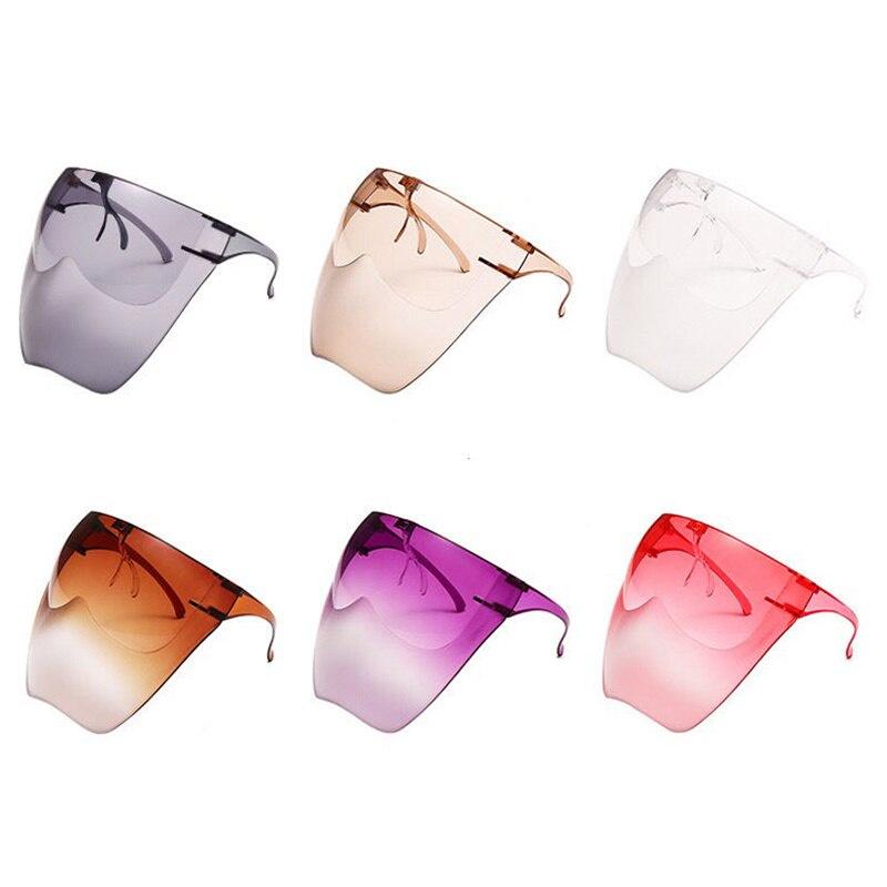 Full Face Shield Anti-splash Face Shield Transparent Goggles Mask Safety Clear Dust-proof Mask Kitchen Tools Cycling Face Mask