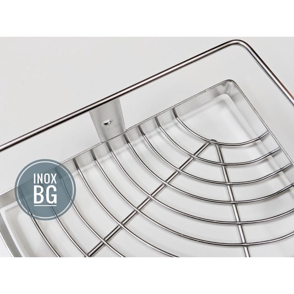 Kệ góc 1 tầng Inox 304, Kệ treo đựng dầu gội sữa tắm trong nhà tắm, inox dày, đặc, sáng bóng, cứng cáp, đẹp