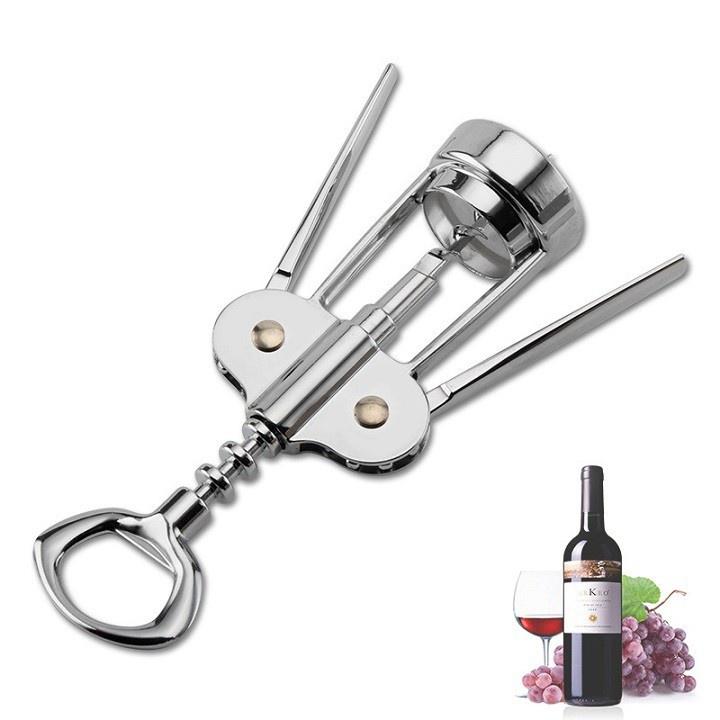 MỞ R.ƯỢU VANG - KHUI NẮP R.ƯỢU VANG INOX ĐA NĂNG SÁNG BÓNG CHỐNG HAN RỈ