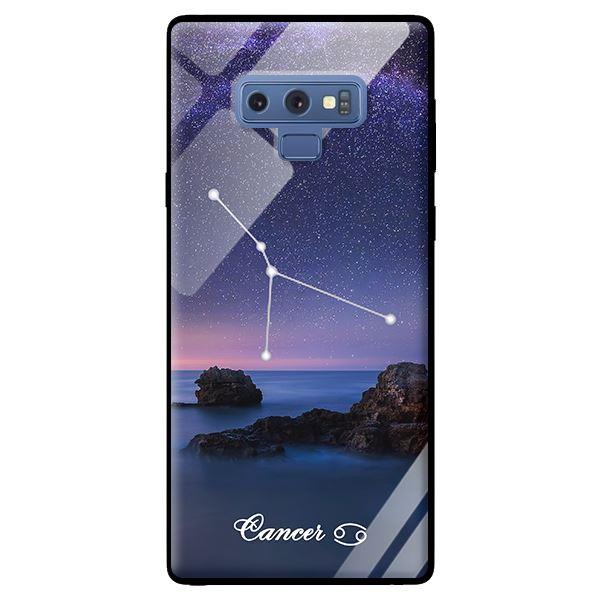 Ốp kính 12 cung Hoàng Đạo cho Samsung Galaxy Note 9 Cancer - Hàng chính hãng