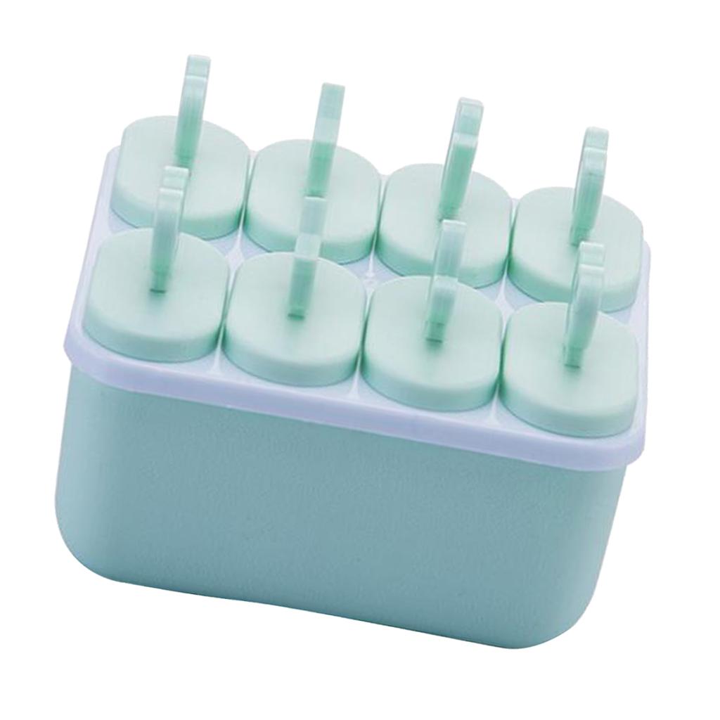 Ice Pop Maker Mold Popsicle Ice Cream Mould Frozen 6/8 Cells Square Blue