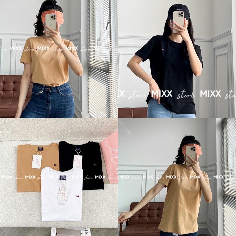 Áo Thun Nữ thêu chất cotton mát mịn phom suông vừa trẻ trung