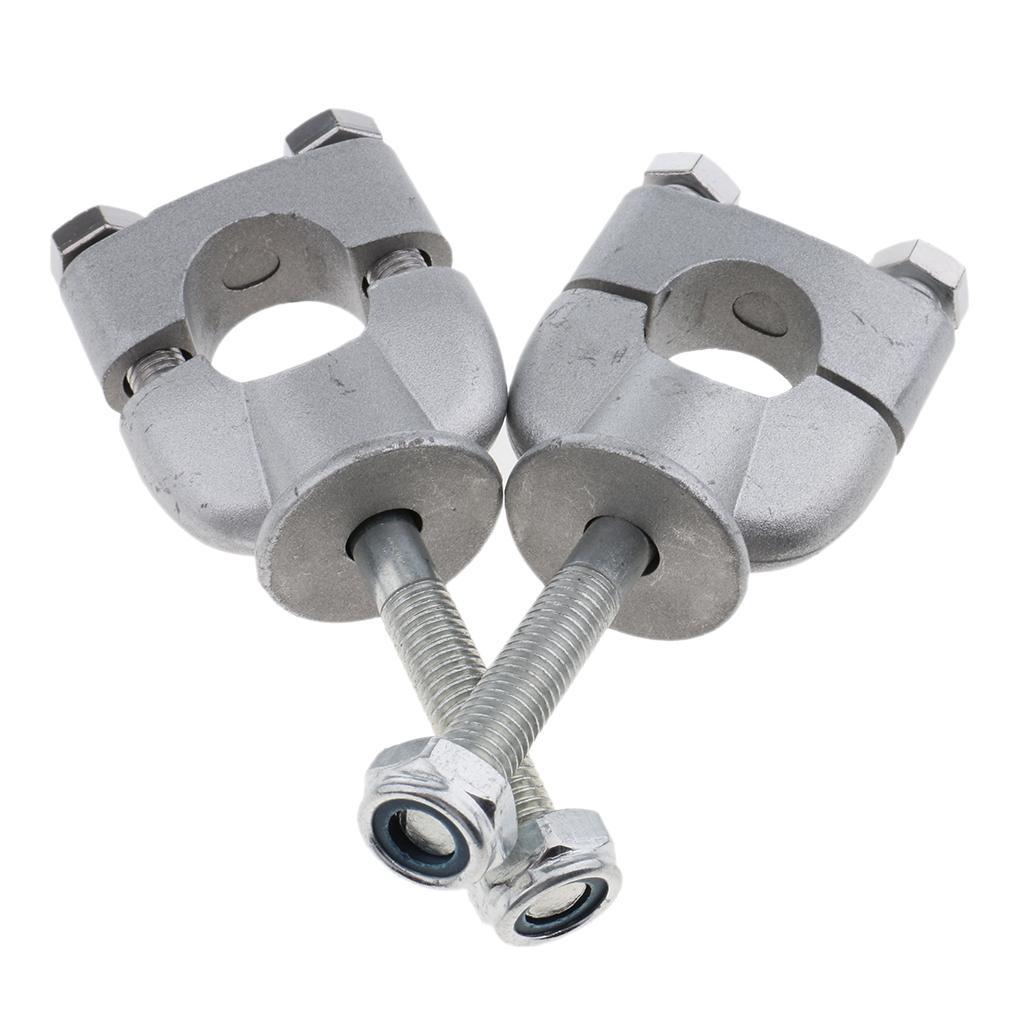 1 Pair 7/8" 22mm Handlebar Riser Clamp for Motorcycle ATV Dirt Bike