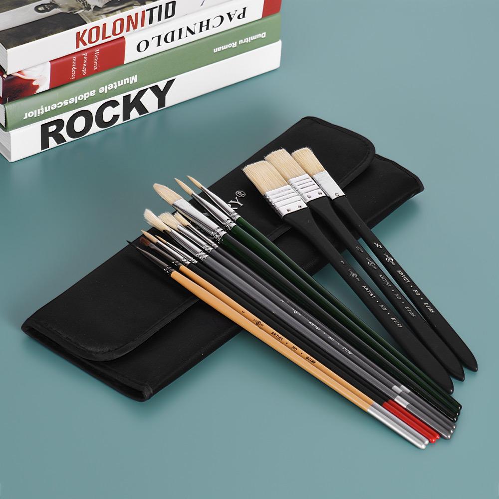 13 cái bộ bàn chải sơn màu nước Acrylic đồ dùng cho nghệ thuật