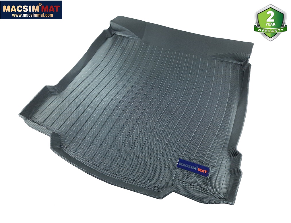 Thảm lót cốp xe ô tô Cadillac XTS 2013-2017 nhãn hiệu Macsim chất liệu TPV cao cấp màu đen