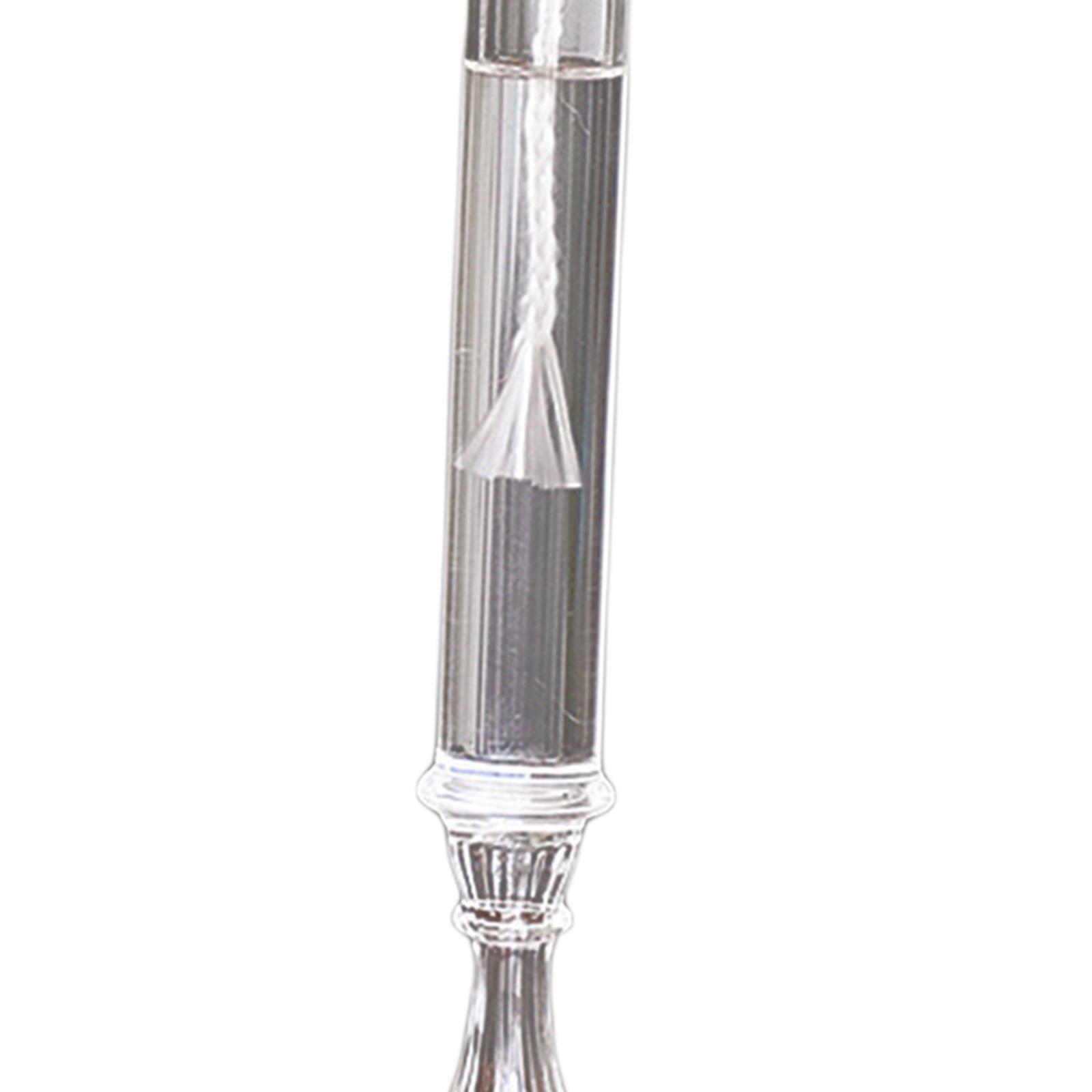Portable Glass Oil Lamp Reusable Clear Light for Photo Props Collection
