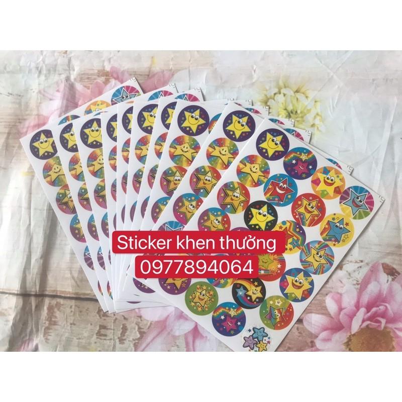 Set 10 tờ -240 stickers khen thưởng cực đẹpquà tặng học sinh hấp dẫn️