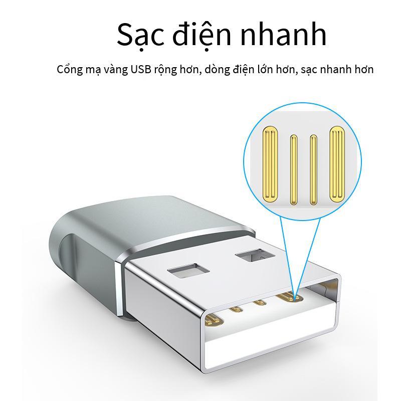 Đầu chuyển đổi Type-C nữ sang USB đực khuyến mại phù hợp với đầu chuyển đổi sạc nhanh Apple PD USB sang typec spot