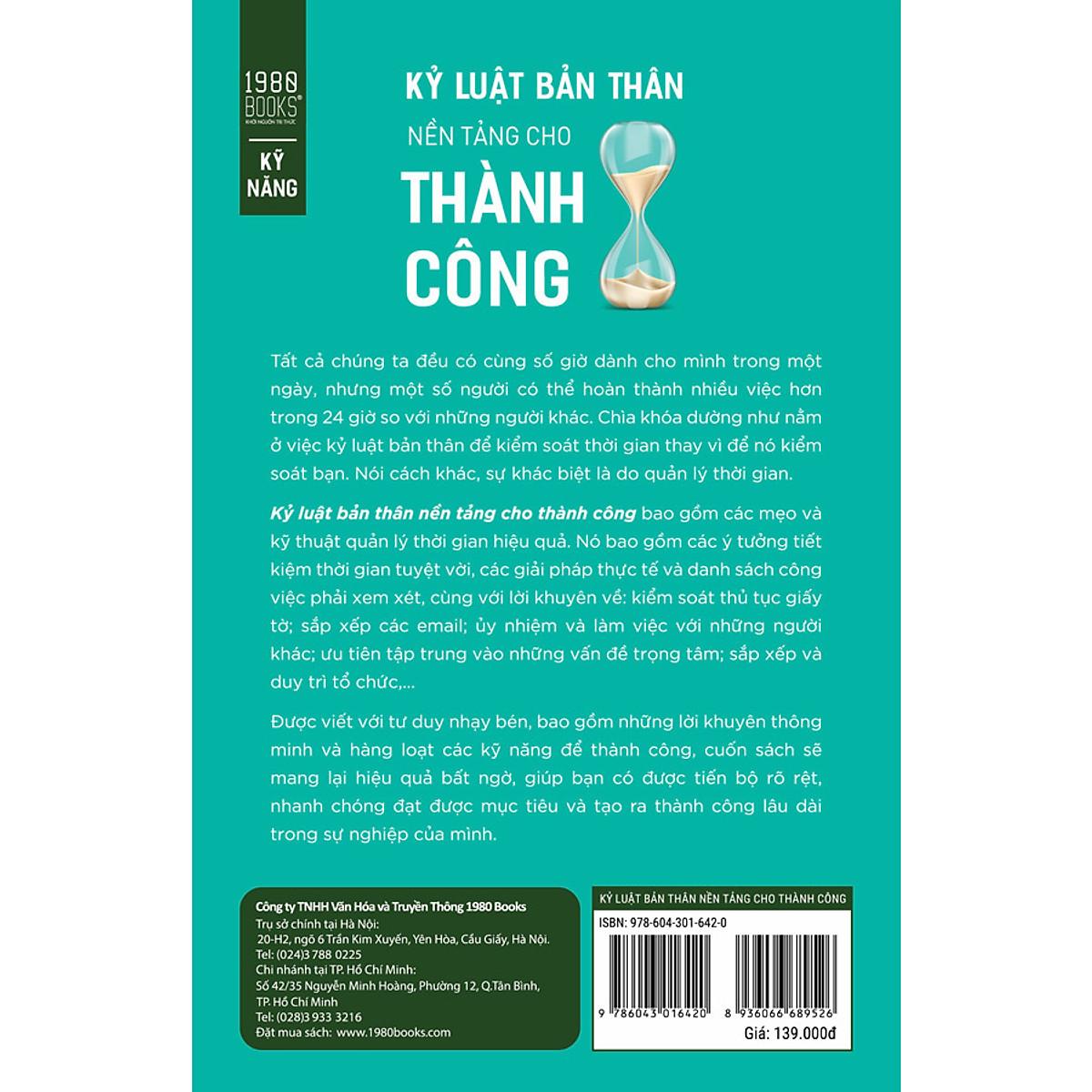 Kỷ Luật Bản Thân, Nền Tảng Cho Thành Công - Bản Quyền