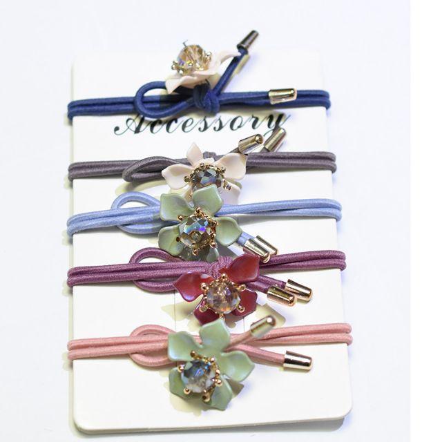Dây buộc tóc hoa sứ nhiều màu