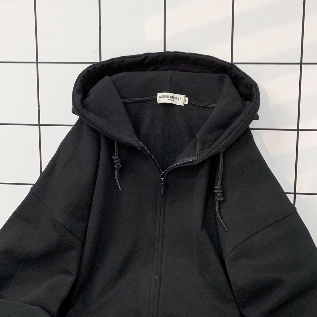 Áo Khoác Hoodie Zip HORI Form Rộng Unisex Vải Nỉ Bông Dày Dặn Oversize