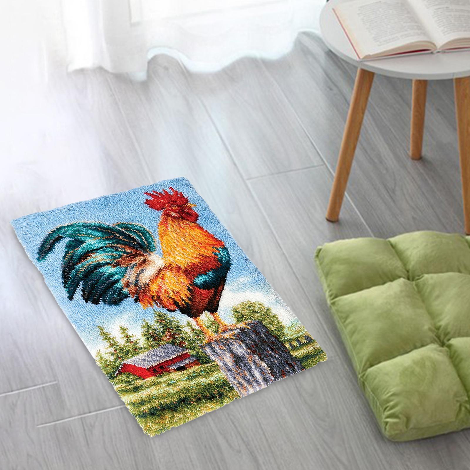 Bear Latch Hook DIY Hand Craft for Pillow Mat Cushion Carpet Rug 50x40cm