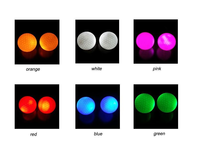 CRESTGOLF 3 Cái/gói Bóng Chơi Golf Có Đèn Led Cho Huấn Luyện Ban Đêm Bóng Tập Đánh Golf Cao Cấp Với 6 Màu Color: 3pcs style 2
