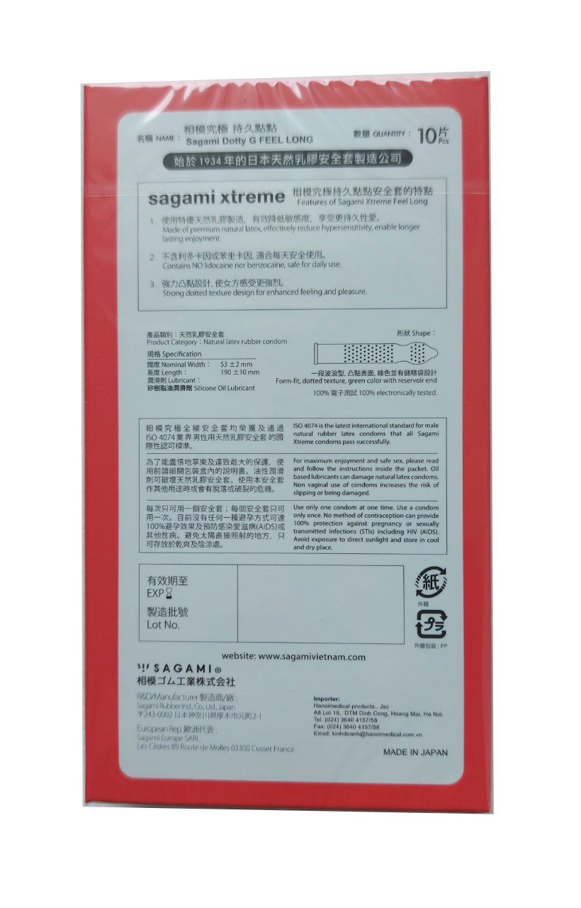 BCS Sagami Super Dot 009 - H10 - Có Gai Nhỏ - Dày - Che Tên Sản Phẩm