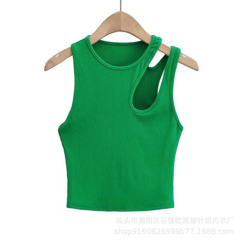 áo croptop nữ khoét vai có mút cá tính, áo bra nữ, áo ba lỗ