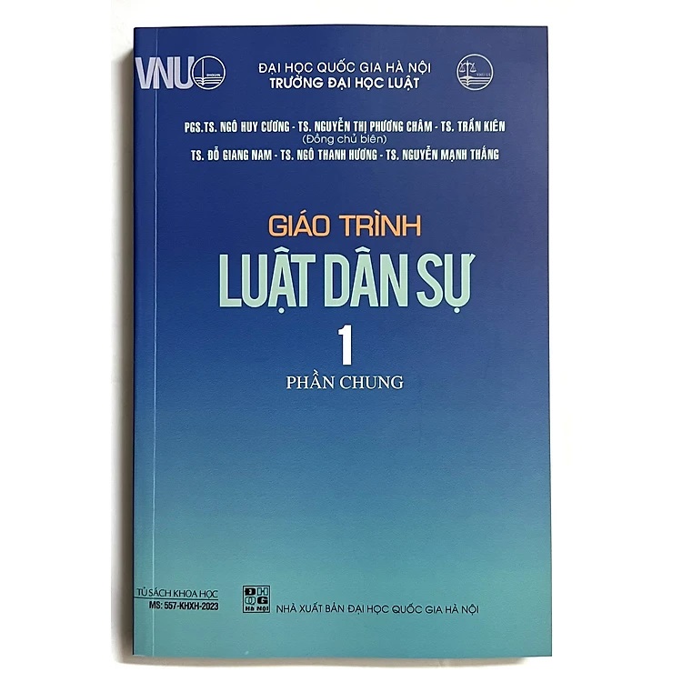 Giáo Trình Luật Dân Sự Tập 1 - Phần Chung