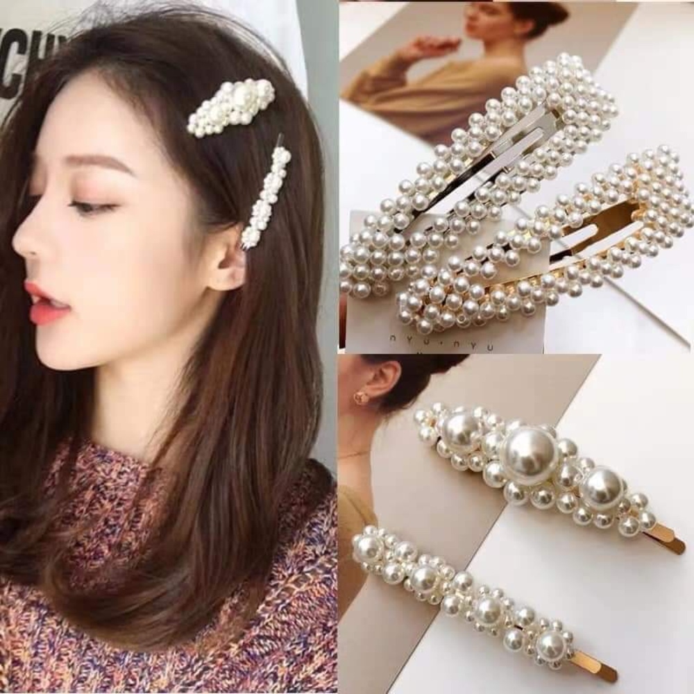 Combo Kẹp Tóc Ngọc Trai 6 Món Xinh Xắn Tô Điểm Thêm Cho Mái Tóc Của Bạn