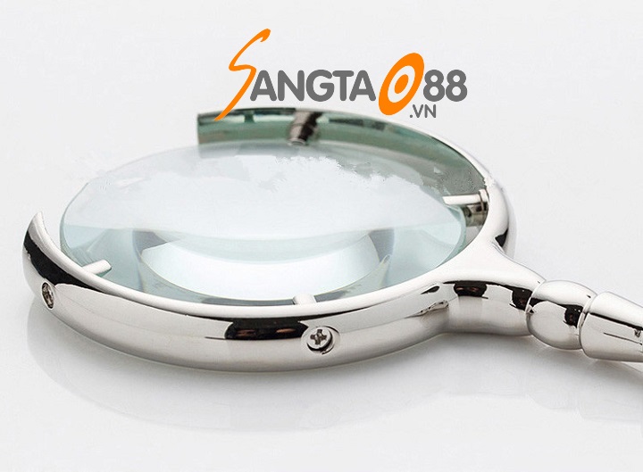 Kính lúp cầm tay 8X-60mm sang trọng, tinh tế - Tặng móc khóa tô vít đa năng 3in1