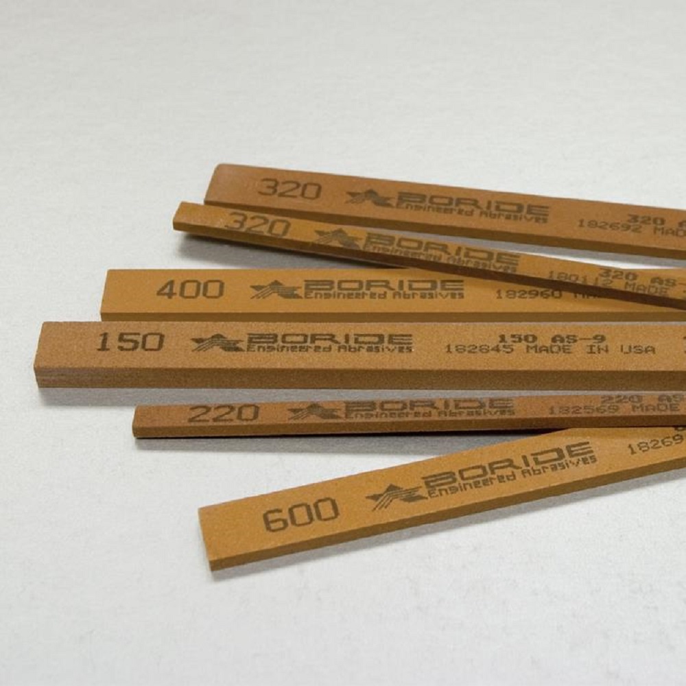 Combo 12pcs Đá đánh bóng Boride AS-9 kích thước 1/8 X 1/2 X 6 grit 320