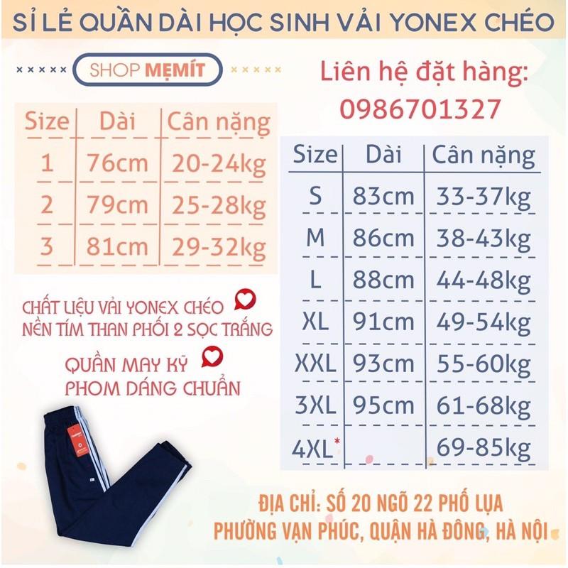 Quần Thể Thao Đồng Phục Thể Dục Cho Học sinh- chất đẹp