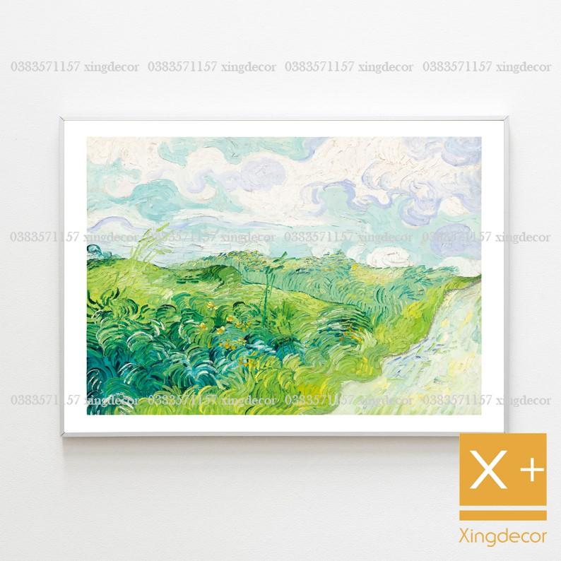 Tranh tone xanh lá, tranh canvas của danh họa Van Gogh