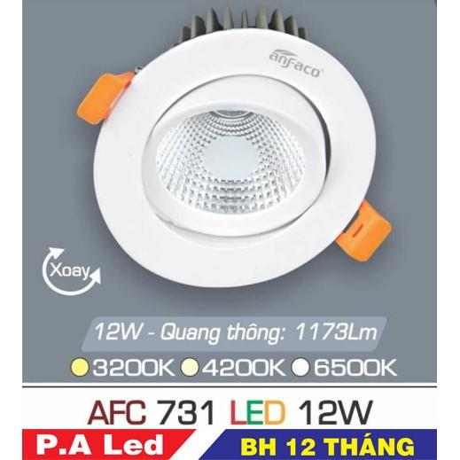 Đèn dowlight led 1 chế độ AFC 731 12W