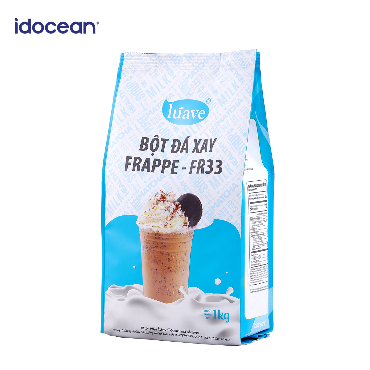 Bột Kem Béo Thực Vật Frappe FR33 - LÚAVE - 1kg