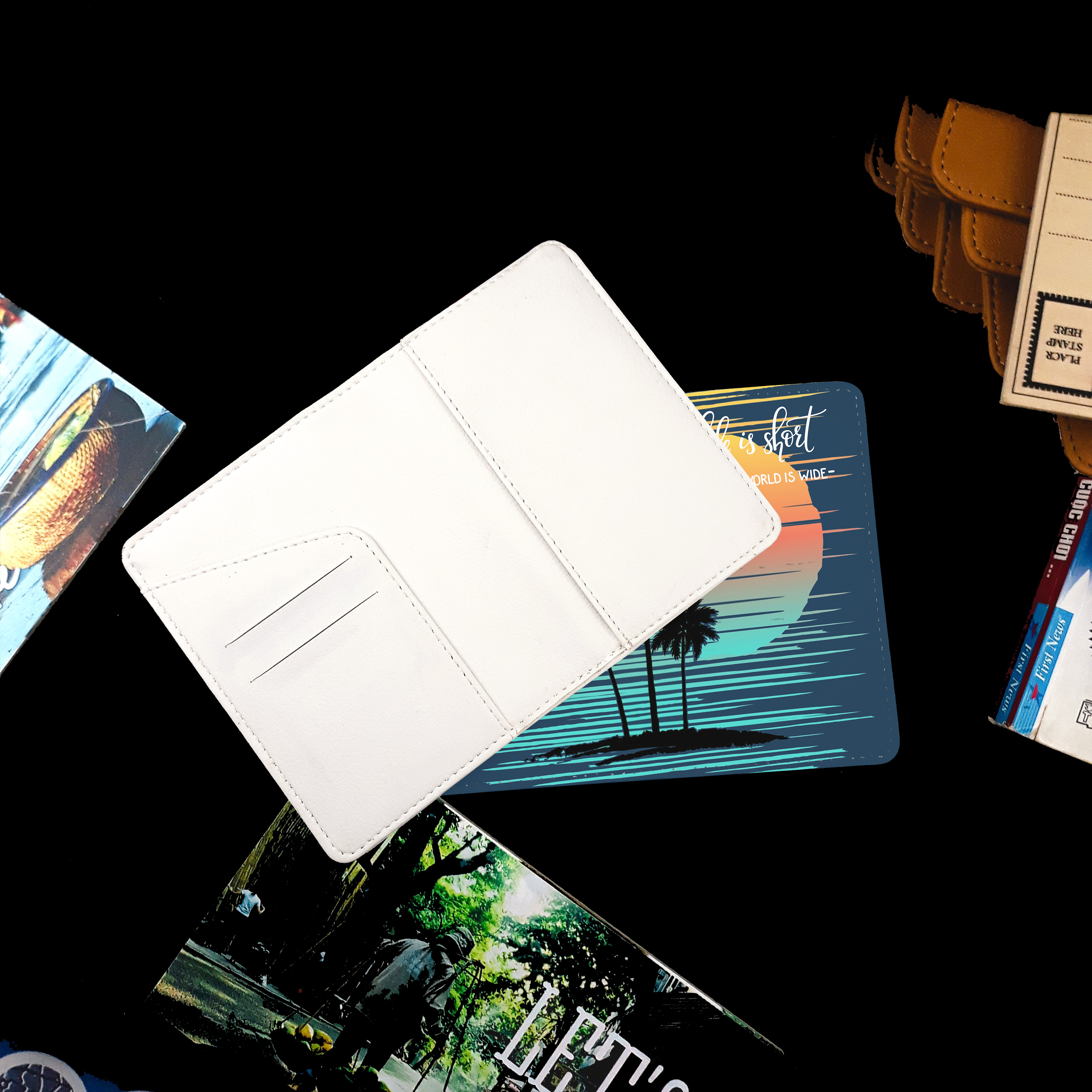 Bao Da Hộ Chiếu Du Lịch Nghệ Thuật - Ví Đựng Passport Độc Đáo - PPT073