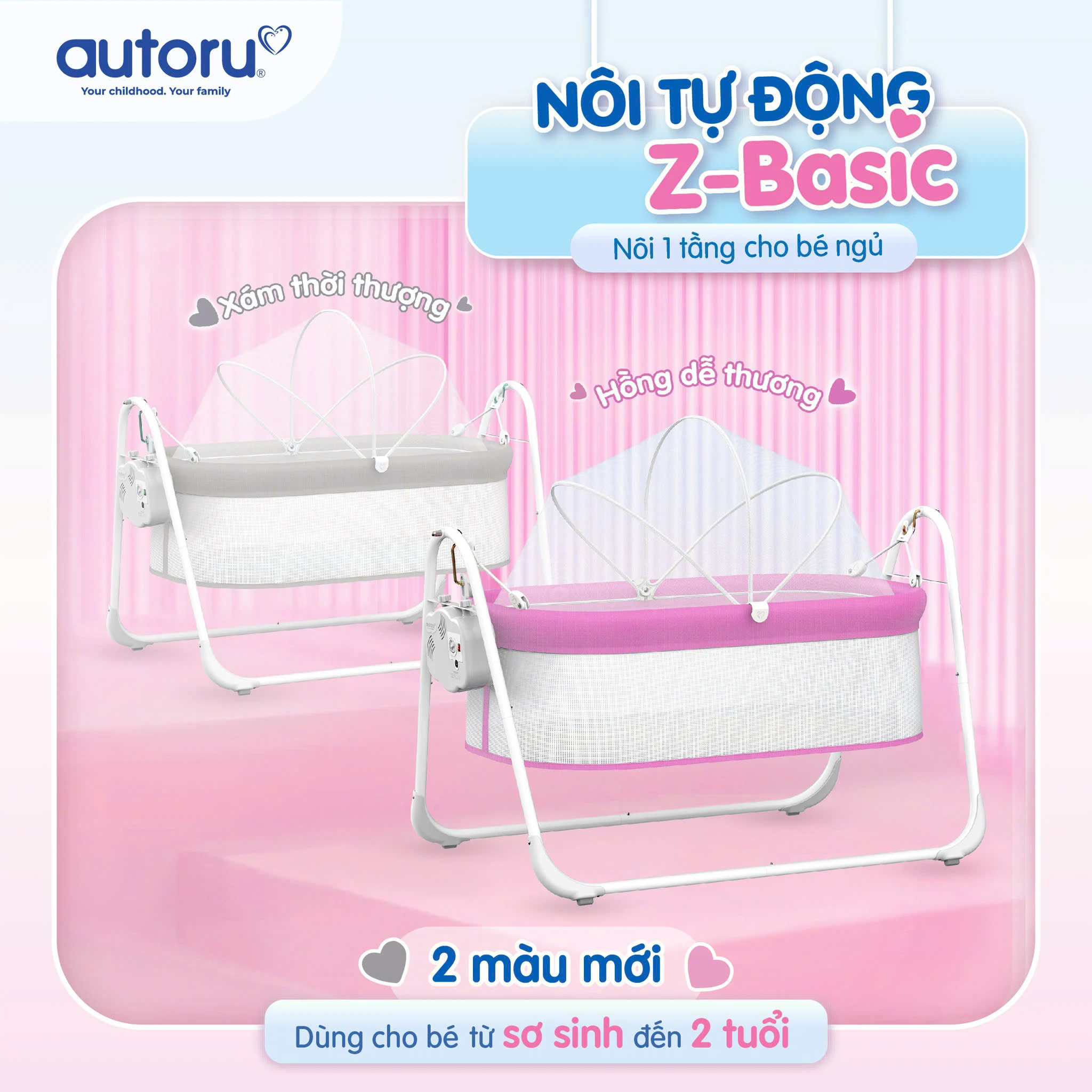 Nôi tự động Autoru Z-Basic Hàng chính hãng
