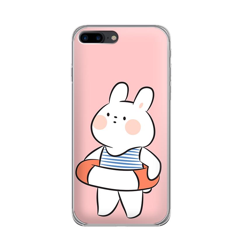 Ốp lưng dẻo cho điện thoại Iphone 7 Plus/Iphone 8 Plus - 01014 7903 RABBIT01 - Hàng Chính Hãng