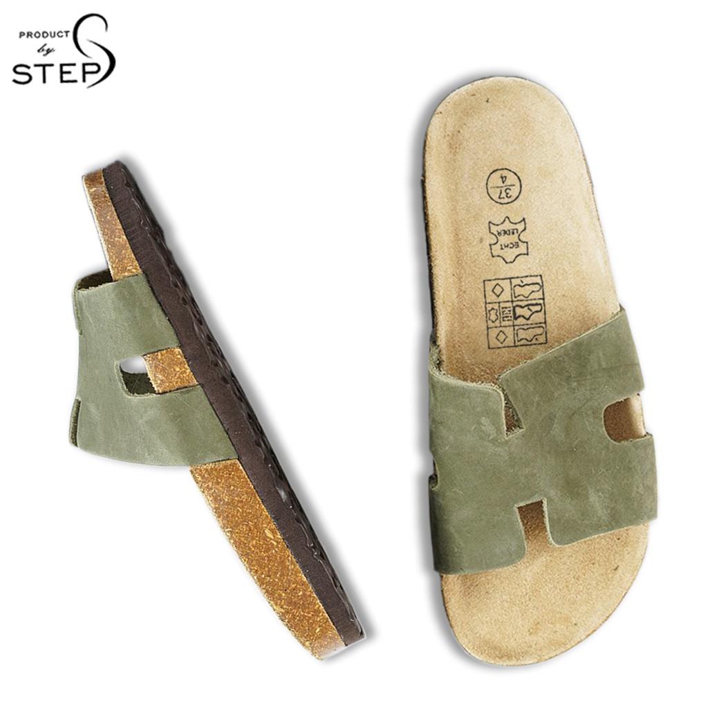Dép đế trấu Unisex Da Quai chữ H