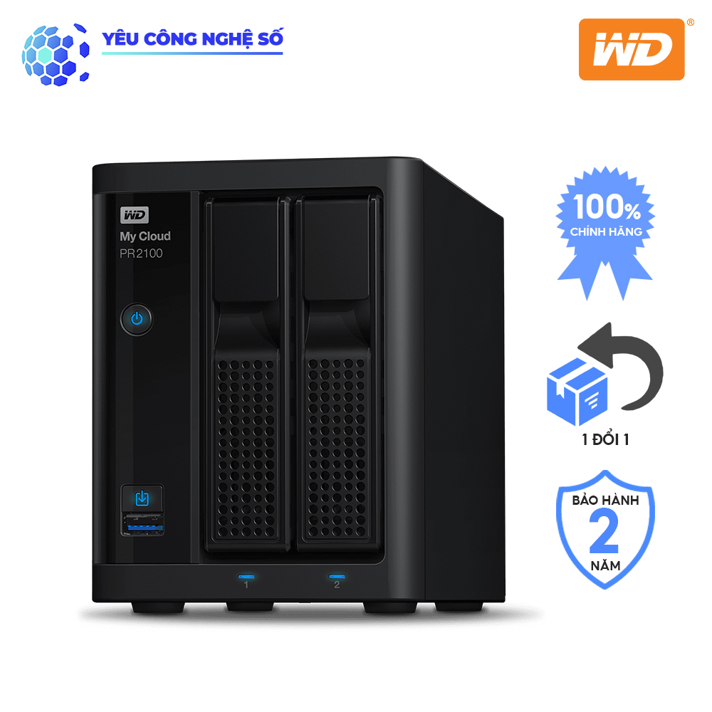 Thiết bị lưu trữ mạng WD My Cloud PR2100 0TB Hàng Chính Hãng