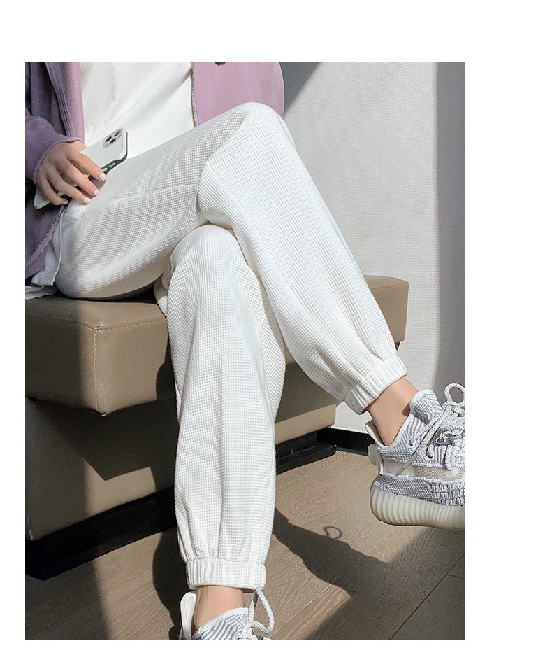 Quần boom tổ ong unisex - quần jogger bo gấu nhiều màu