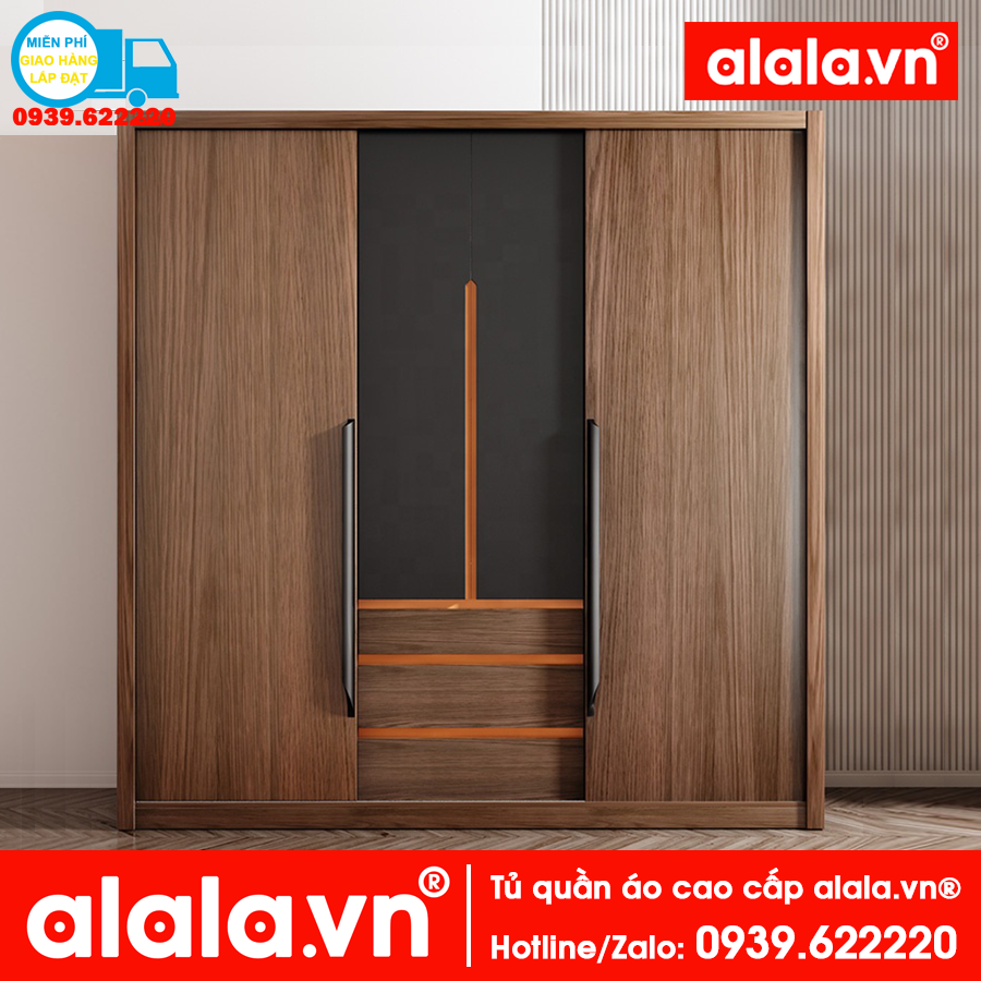 Tủ quần áo Cao Cấp alala.vn - Thương hiệu alala.vn (1m8 x2m)