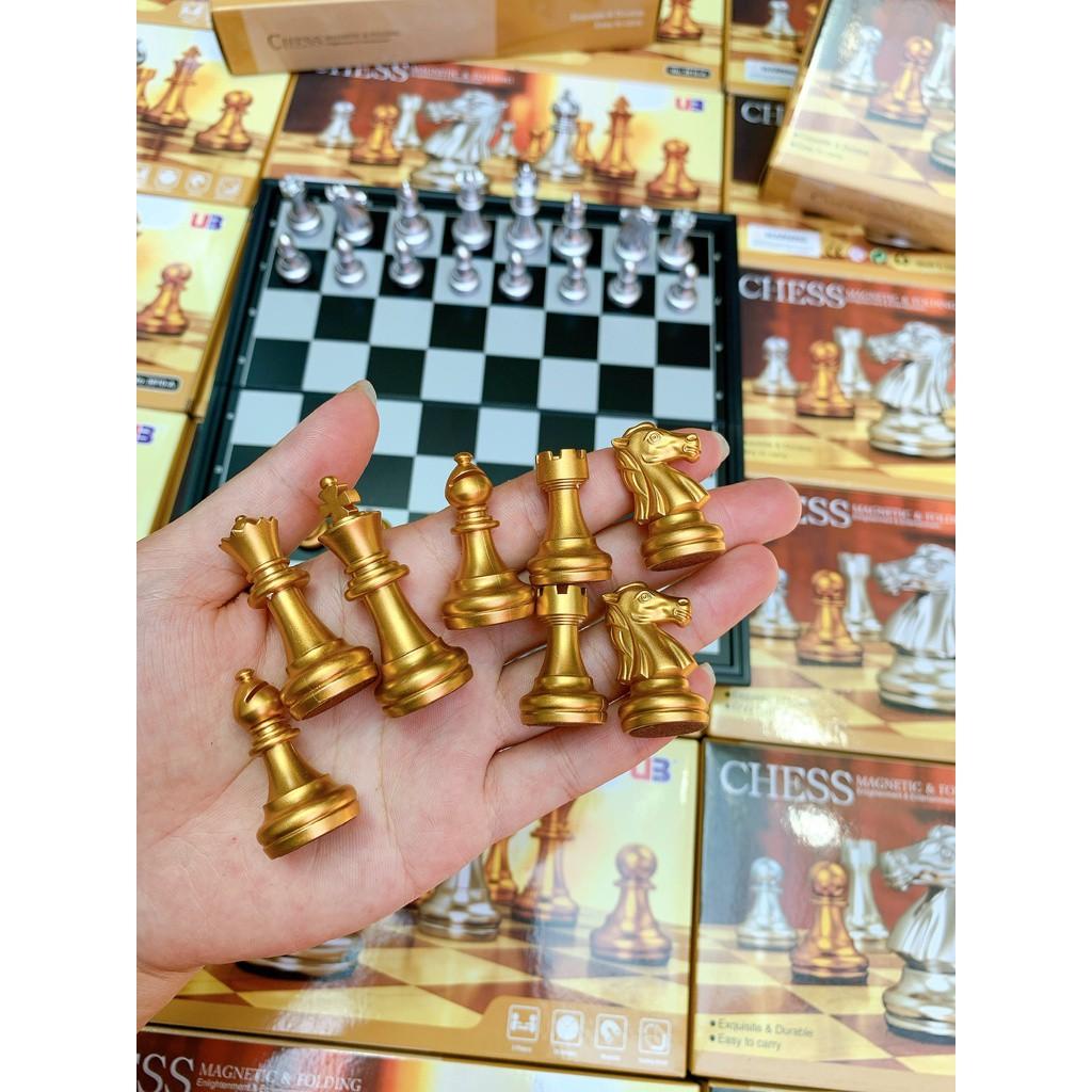 Bộ Cờ Vua Có Nam Châm Cao Cấp SIÊU ĐẸP 3 Size 25, 32, 36cm, Board Game Cờ Vua Quốc Tế Hãng UB, Đồ Chơi Trí Tuệ MecoMart