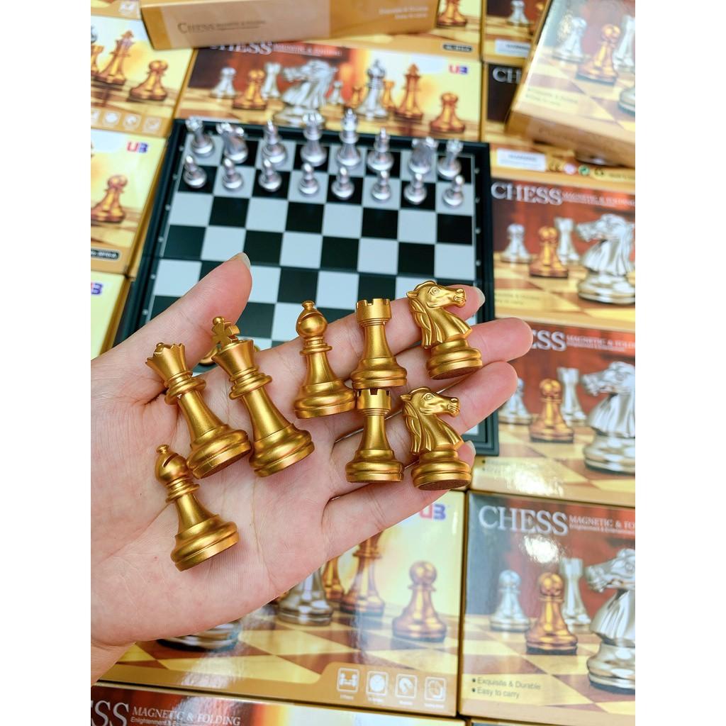 Bộ Cờ Vua Có Nam Châm Cao Cấp SIÊU ĐẸP 3 Size 25, 32, 36cm, Board Game Cờ Vua Quốc Tế Hãng UB, Đồ Chơi Trí Tuệ MecoMart