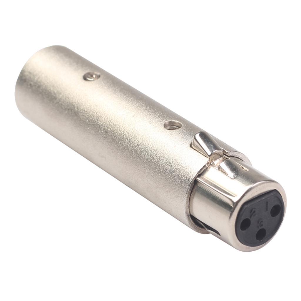 XLR Male to Male & XLR Female to Female Audio Adapter Connector,