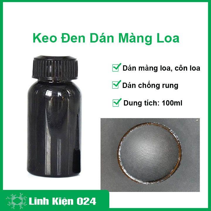 Keo đen chuyên dụng dán màng, gân loa, côn, nhện loa lọ 100ml