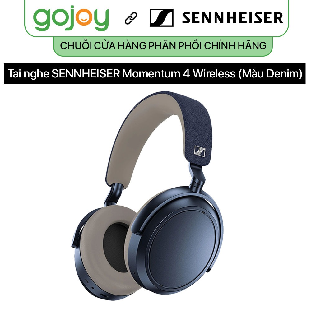 [MÀU DENIM] Tai nghe chống ồn SENNHEISER Momentum 4 Wireles - Hàng chính hãng