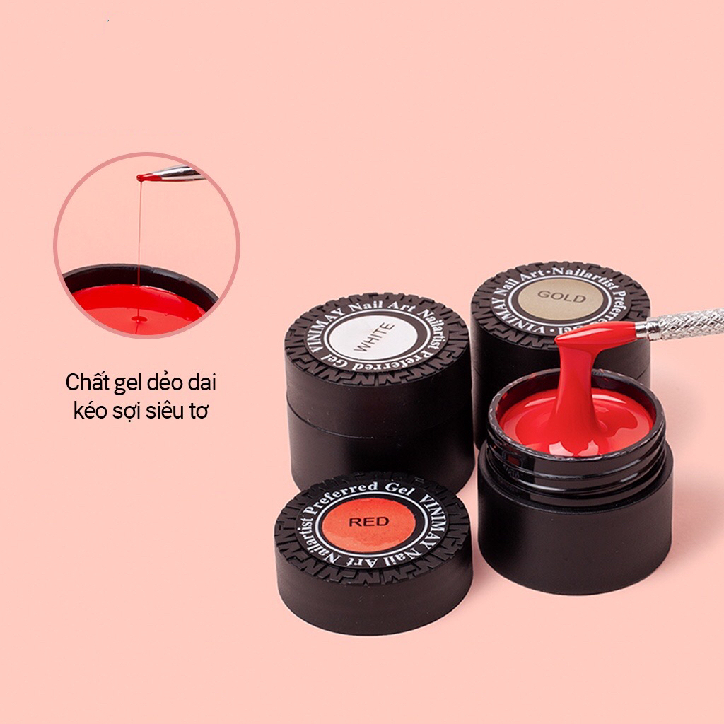 Gel nhện trang trí móng trơn chất đậm đặc sợi siêu dai